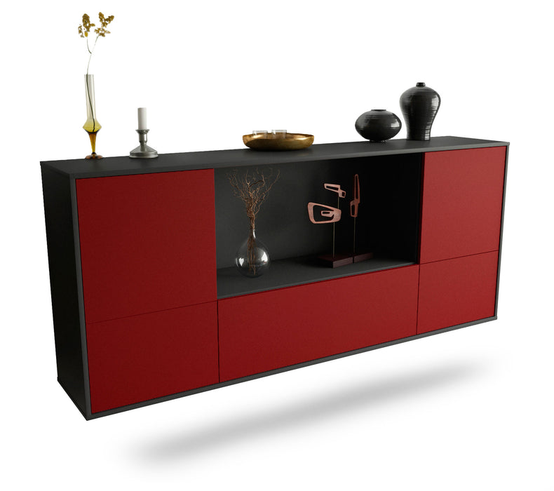 Sideboard Sunnyvale, Bordeaux, hängend (180x79x35cm)