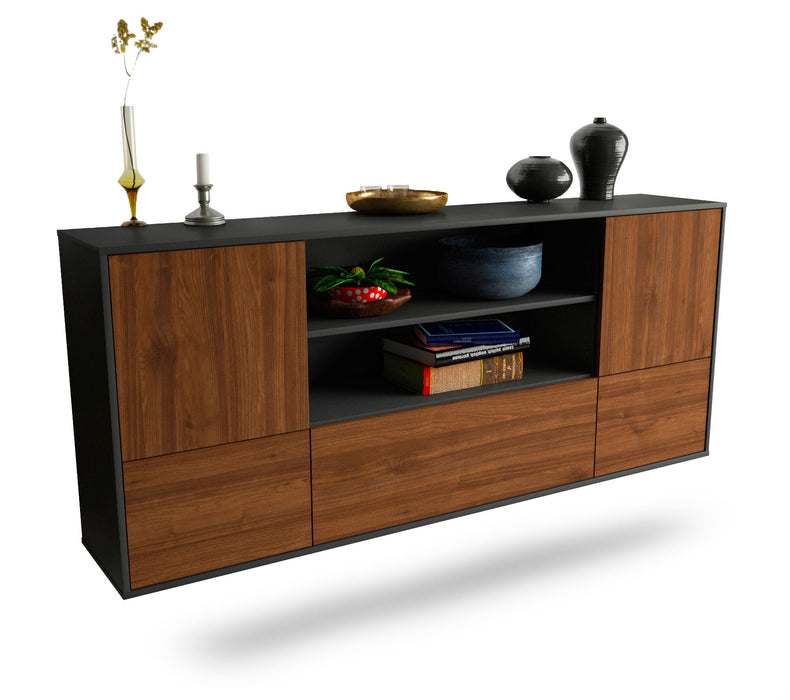 Sideboard Sterling Heights, Walnuss, hängend (180x79x35cm)