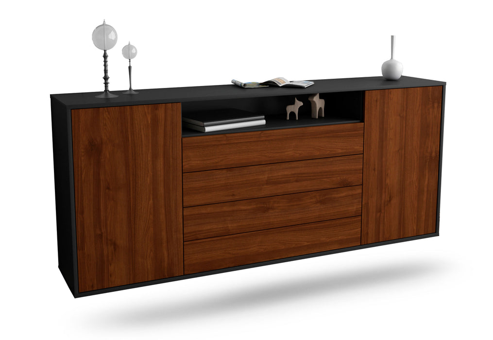 Sideboard New Haven, Walnuss, hängend (180x79x35cm)