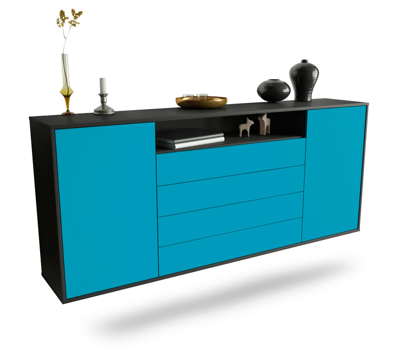 Sideboard New Haven, Türkis, hängend (180x79x35cm)