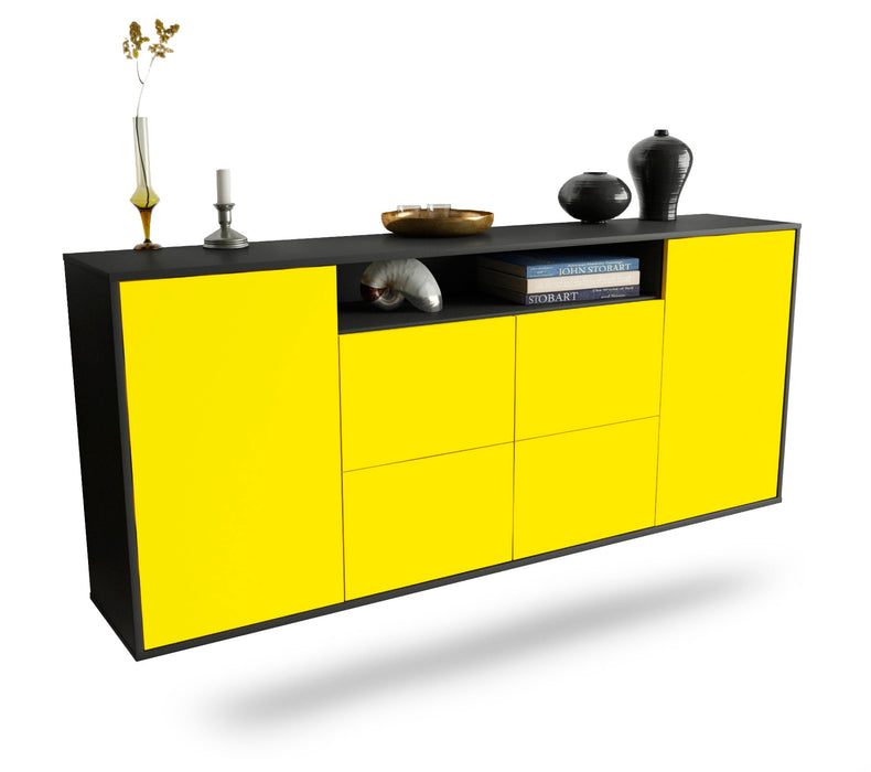 Sideboard Carrollton, Gelb, hängend (180x79x35cm)