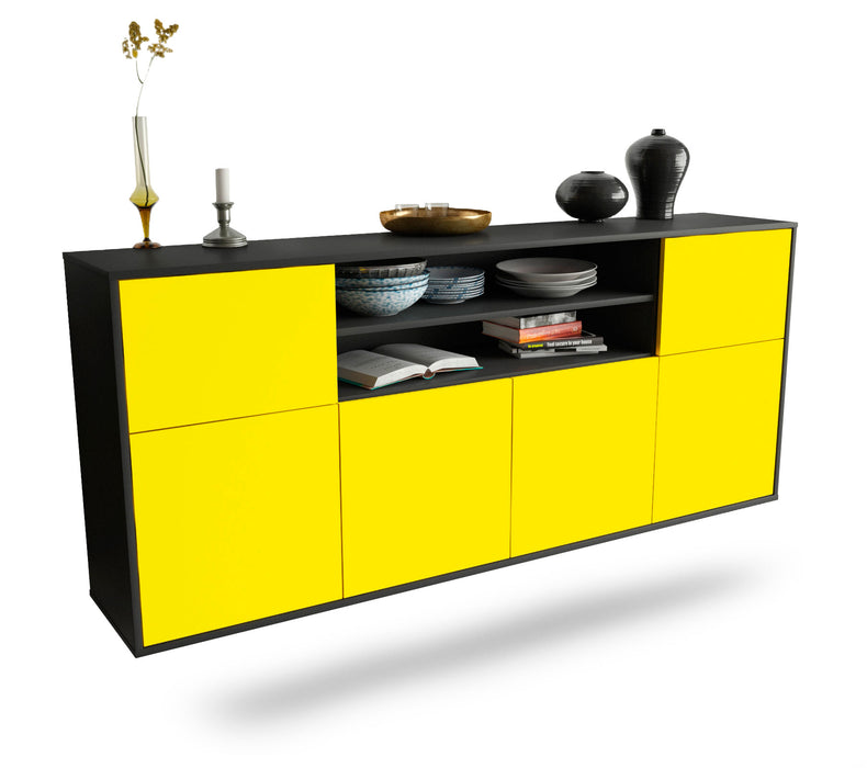 Sideboard Topeka, Gelb, hängend (180x79x35cm)