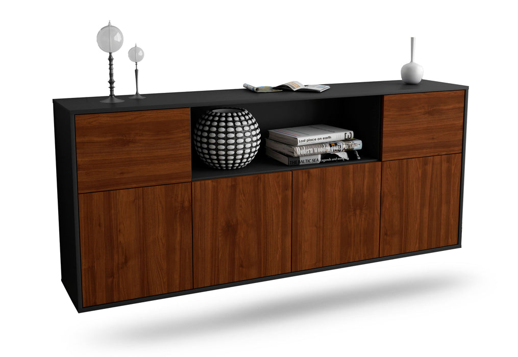 Sideboard West Valley City, Walnuss, hängend (180x79x35cm)