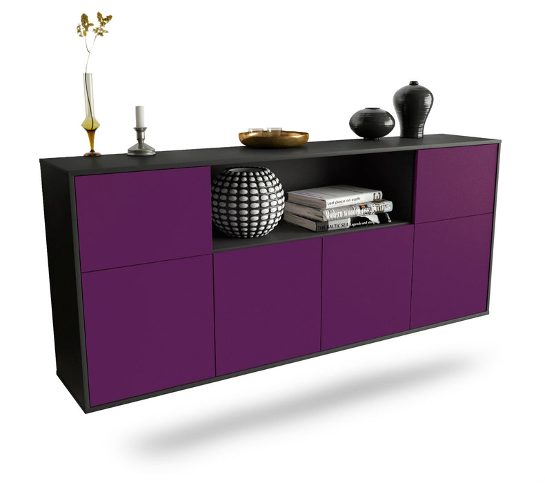 Sideboard West Valley City, Lila, hängend (180x79x35cm)