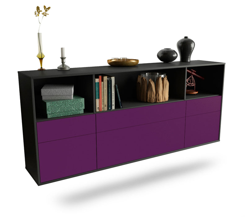 Sideboard Cary, Lila, hängend (180x79x35cm)