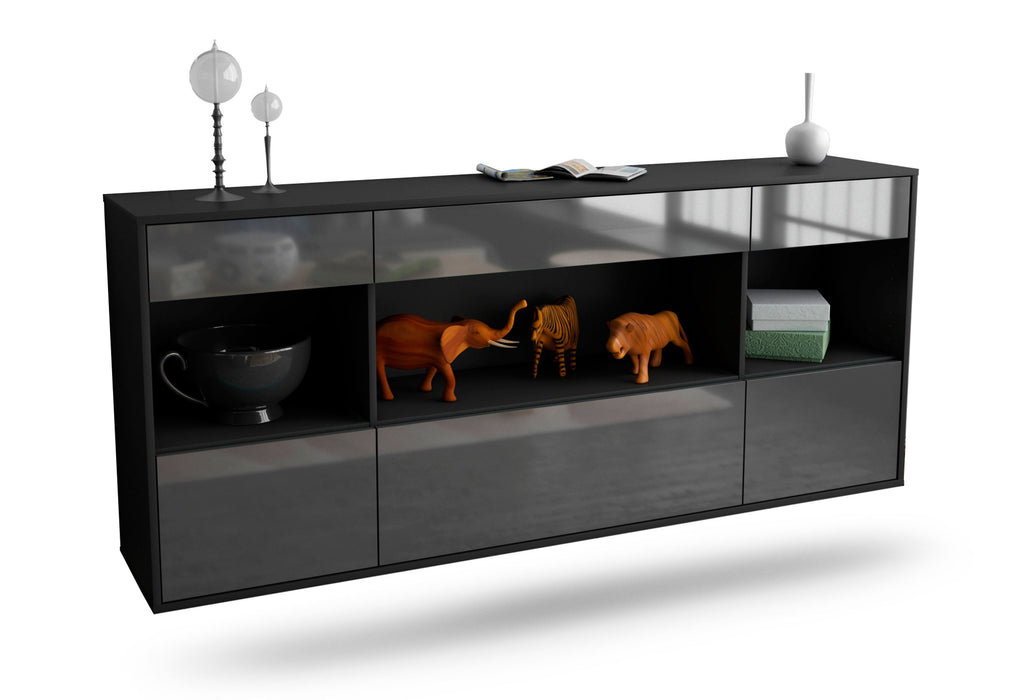 Sideboard Clarksville, Grau, hängend (180x79x35cm)