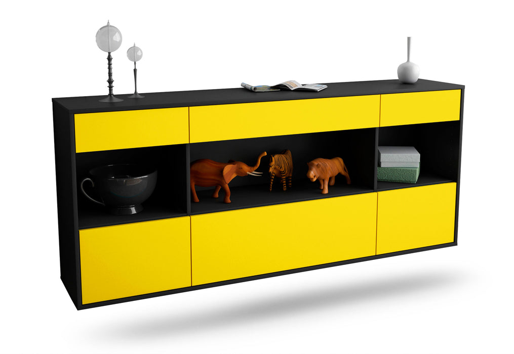 Sideboard Clarksville, Gelb, hängend (180x79x35cm)