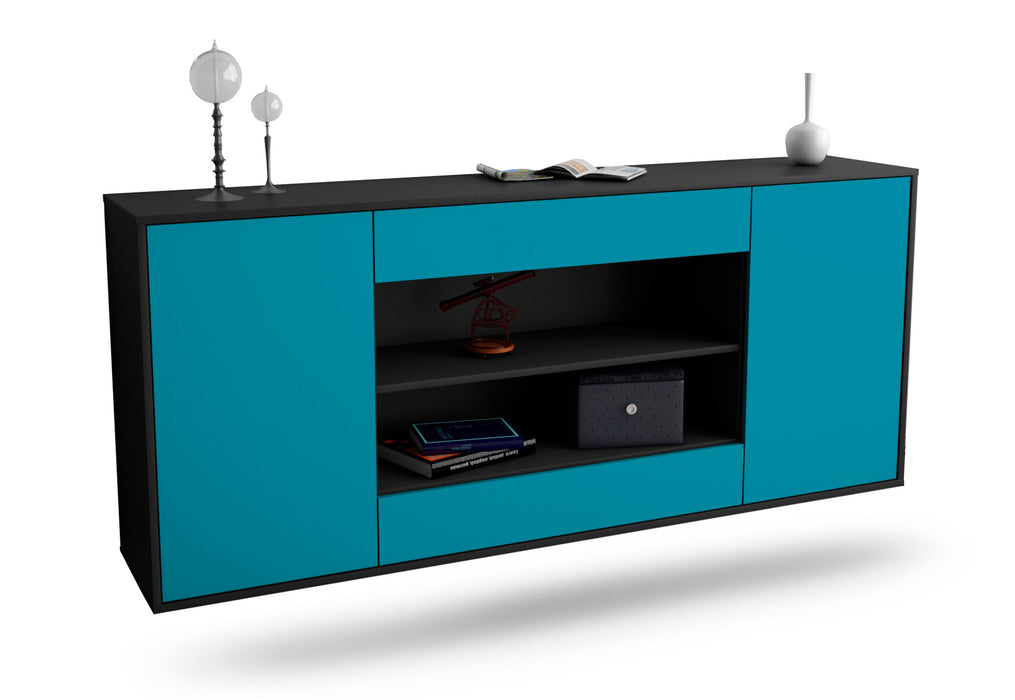 Sideboard Olathe, Türkis, hängend (180x79x35cm)