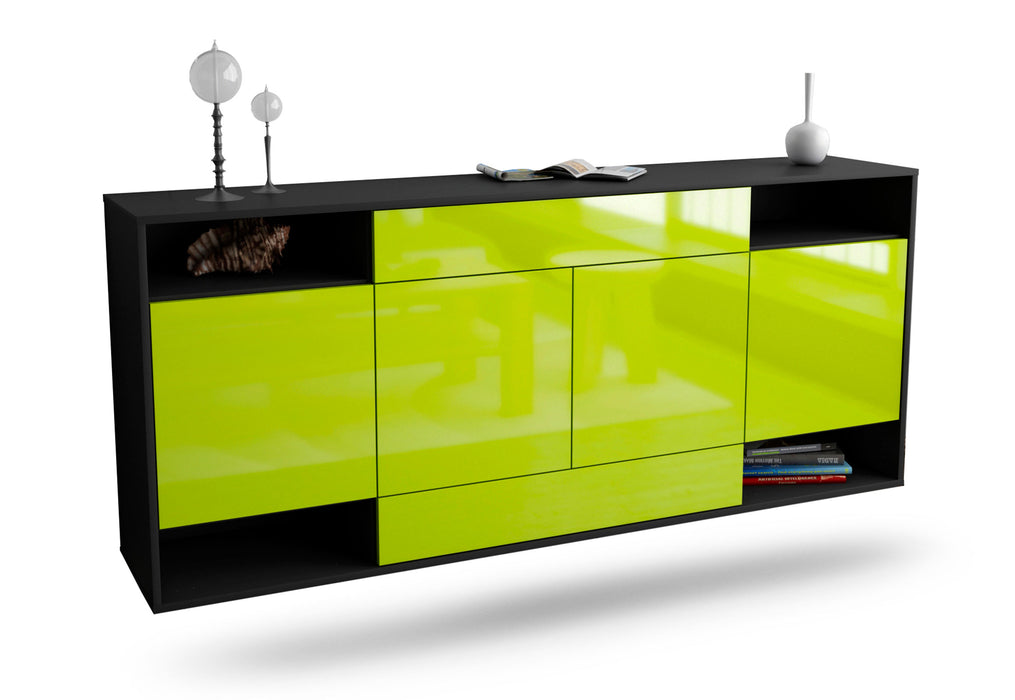 Sideboard Evansville, Grün, hängend (180x79x35cm)