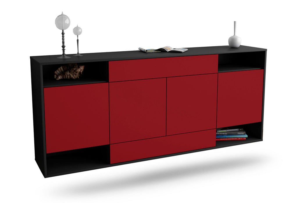 Sideboard Evansville, Bordeaux, hängend (180x79x35cm)