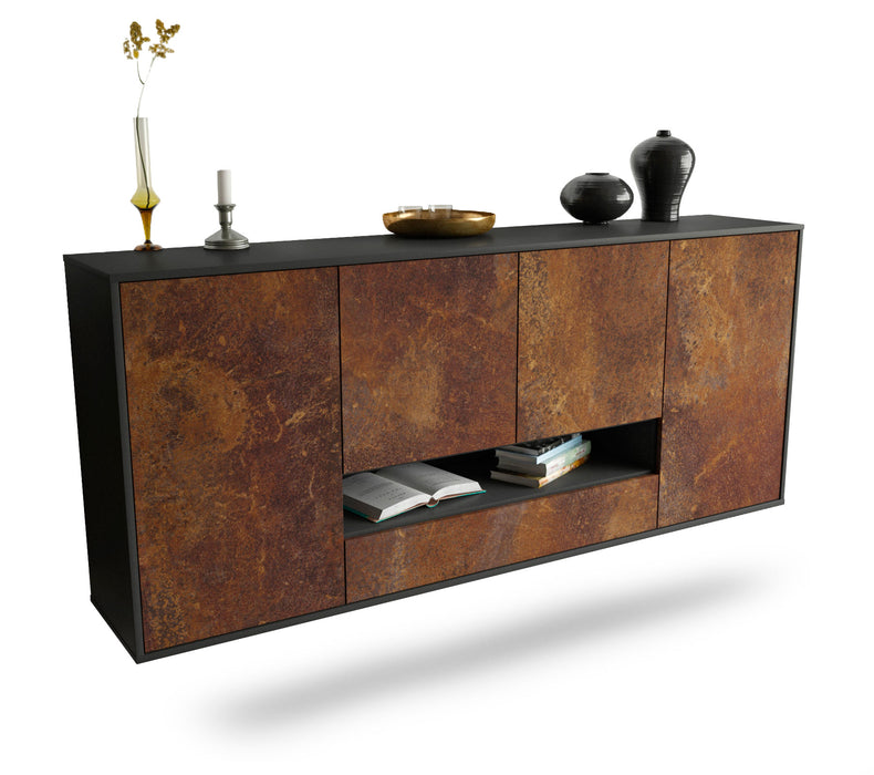 Sideboard Abilene, Rost, hängend (180x79x35cm)