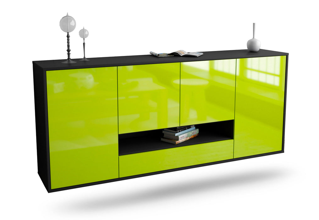 Sideboard Abilene, Grün, hängend (180x79x35cm)