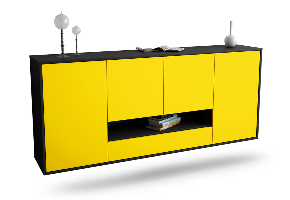 Sideboard Abilene, Gelb, hängend (180x79x35cm)