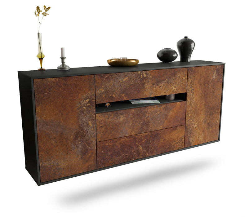 Sideboard McKinney, Rost, hängend (180x79x35cm)