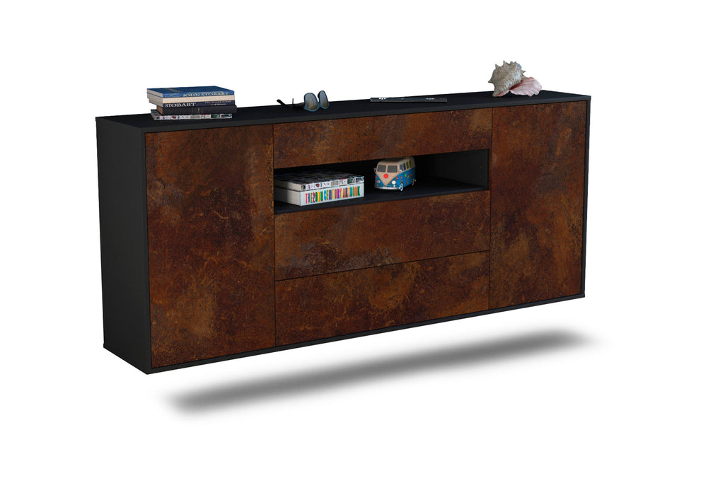 Sideboard Vallejo, Rost, hängend (180x79x35cm)