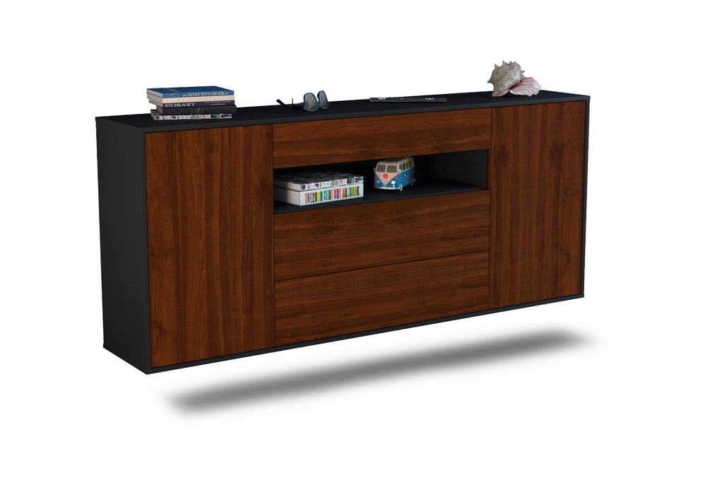 Sideboard Vallejo, Walnuss, hängend (180x79x35cm)