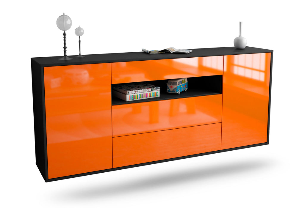 Sideboard Vallejo, Orange, hängend (180x79x35cm)