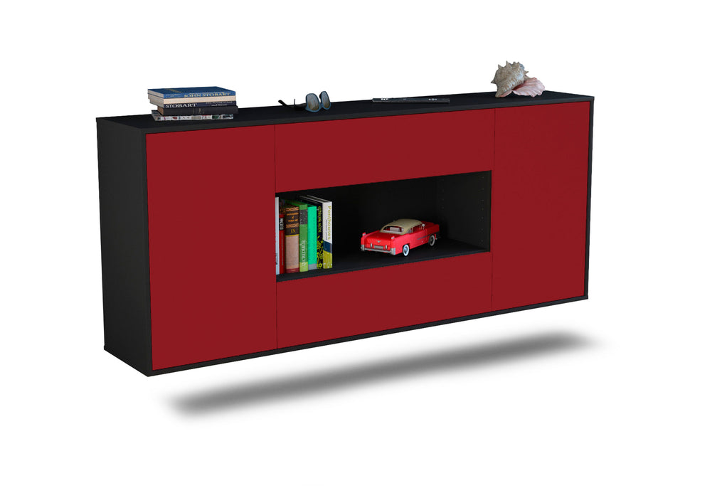 Sideboard Denton, Bordeaux, hängend (180x79x35cm)