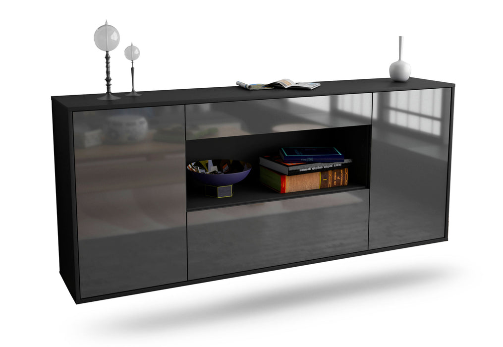 Sideboard Ann Arbor, Grau, hängend (180x79x35cm)