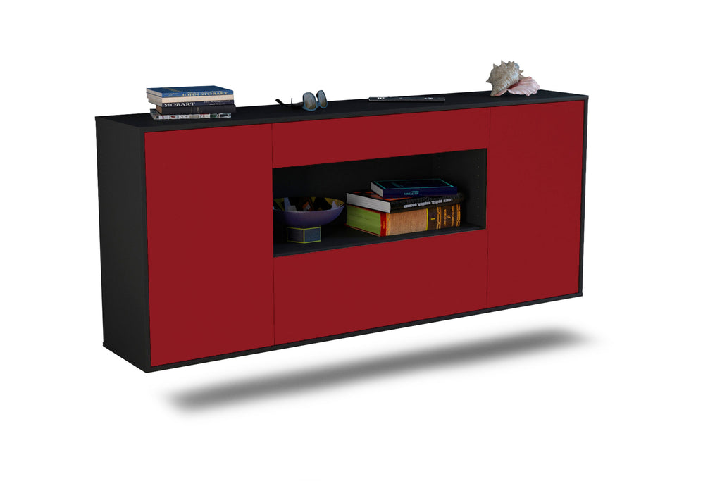 Sideboard Ann Arbor, Bordeaux, hängend (180x79x35cm)