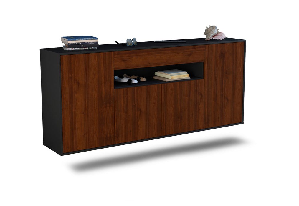 Sideboard Lansing, Walnuss, hängend (180x79x35cm)