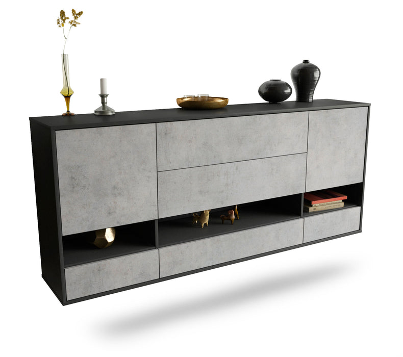 Sideboard Lafayette, Beton, hängend (180x79x35cm)