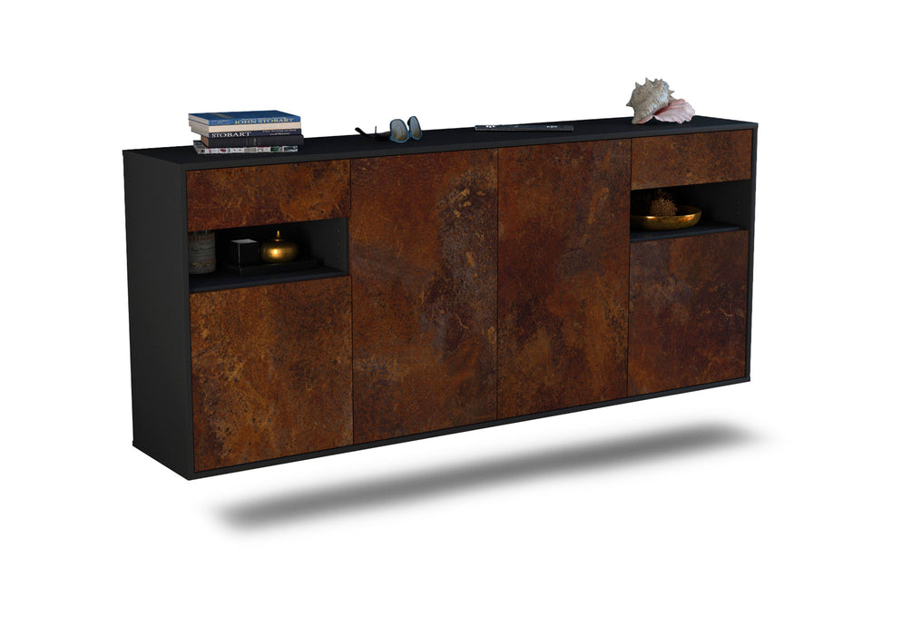 Sideboard Killeen, Rost, hängend (180x79x35cm)