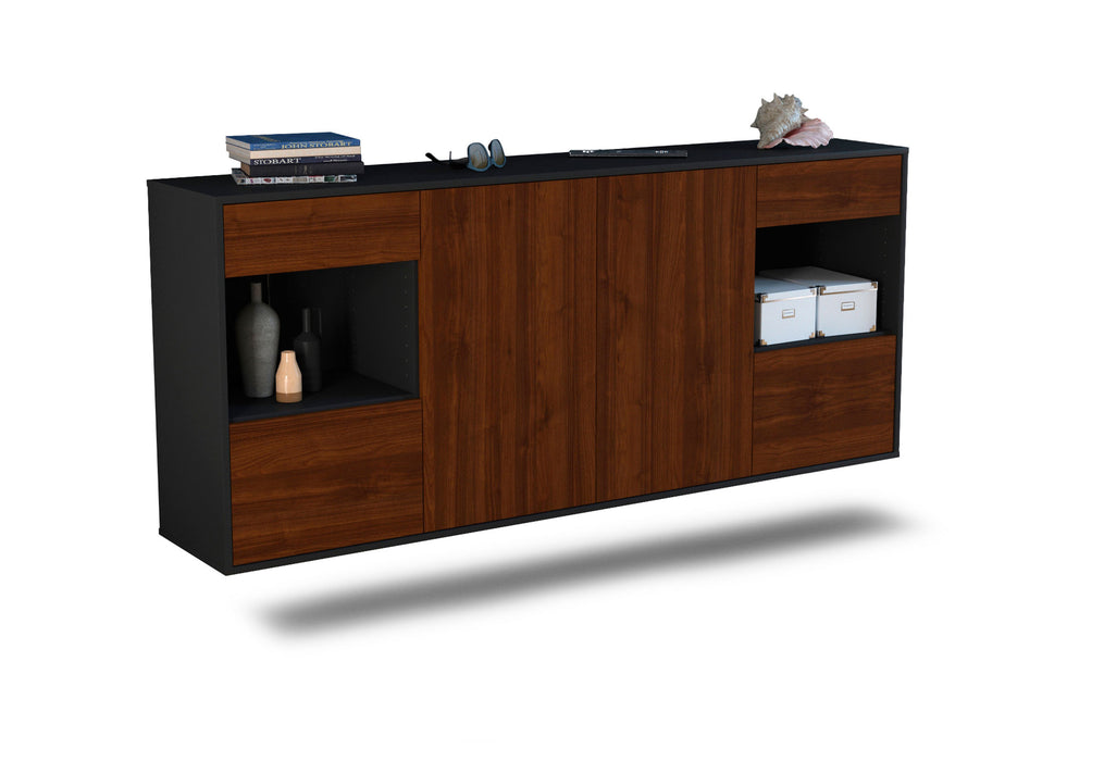 Sideboard Charleston, Walnuss, hängend (180x79x35cm)