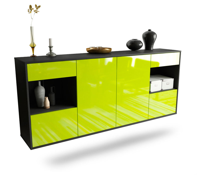 Sideboard Charleston, Grün, hängend (180x79x35cm)