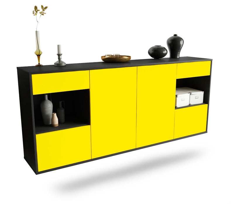 Sideboard Charleston, Gelb, hängend (180x79x35cm)