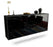 Sideboard Beaumont, Schwarz, hängend (180x79x35cm)