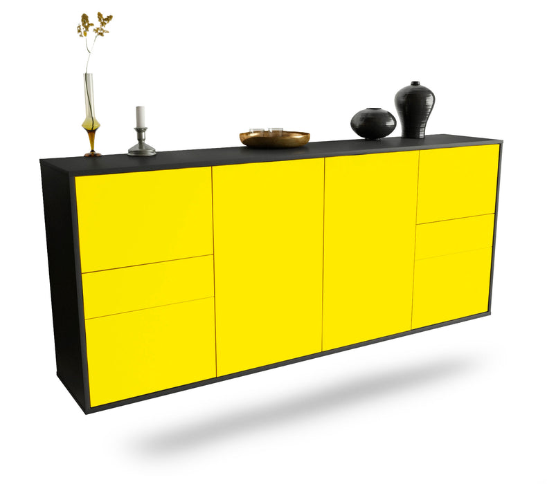 Sideboard Beaumont, Gelb, hängend (180x79x35cm)