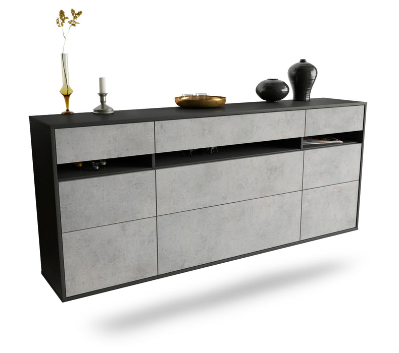 Sideboard Manchester, Beton, hängend (180x79x35cm)