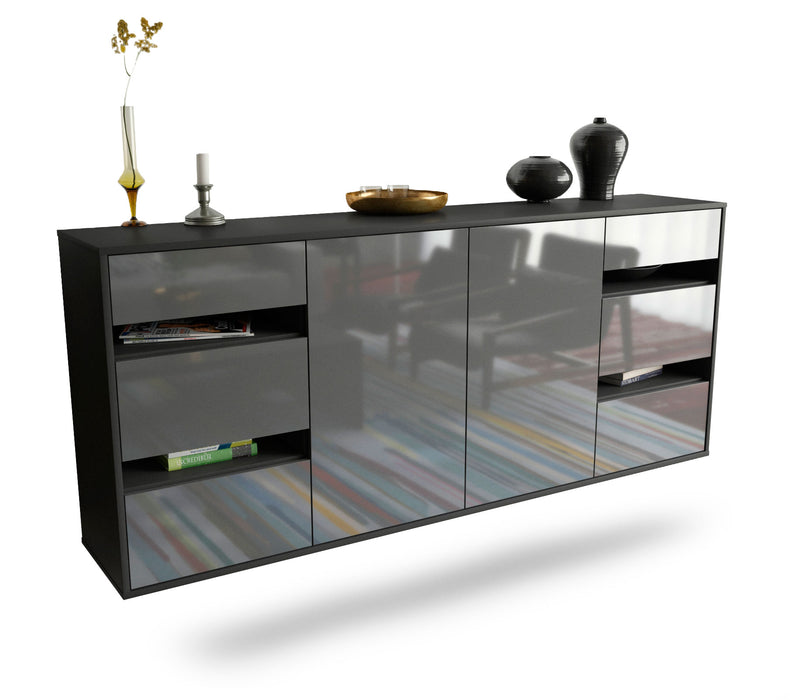 Sideboard Roseville, Grau, hängend (180x79x35cm)