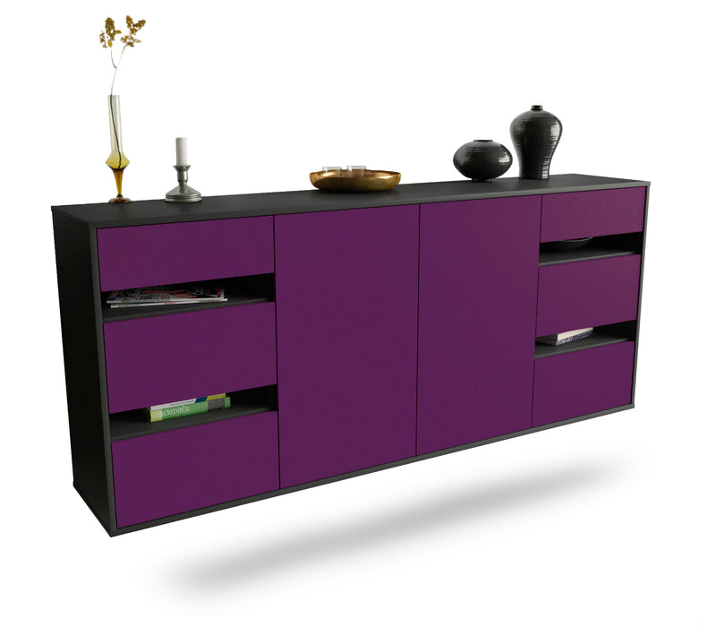 Sideboard Roseville, Lila, hängend (180x79x35cm)