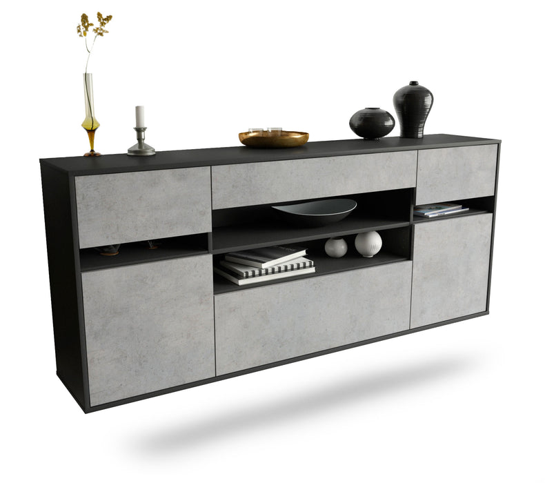 Sideboard Miramar, Beton, hängend (180x79x35cm)