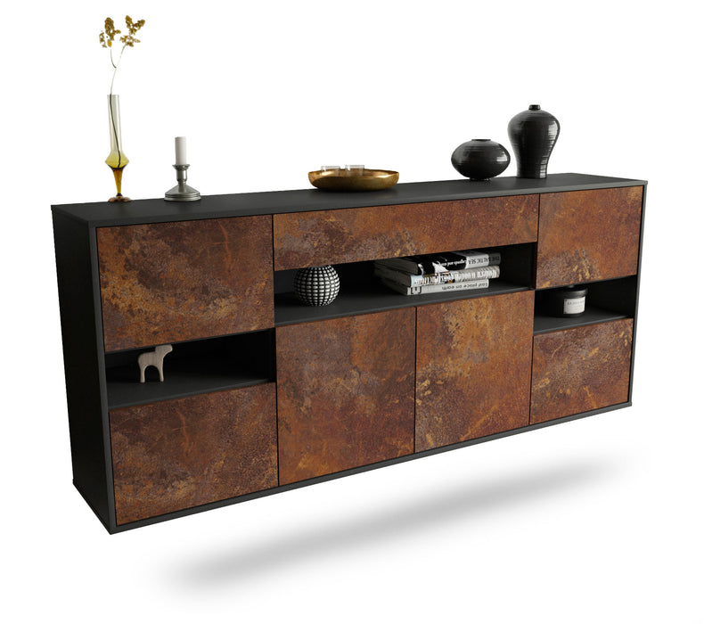 Sideboard Downey, Rost, hängend (180x79x35cm)