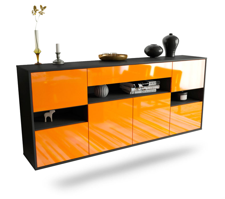 Sideboard Downey, Orange, hängend (180x79x35cm)