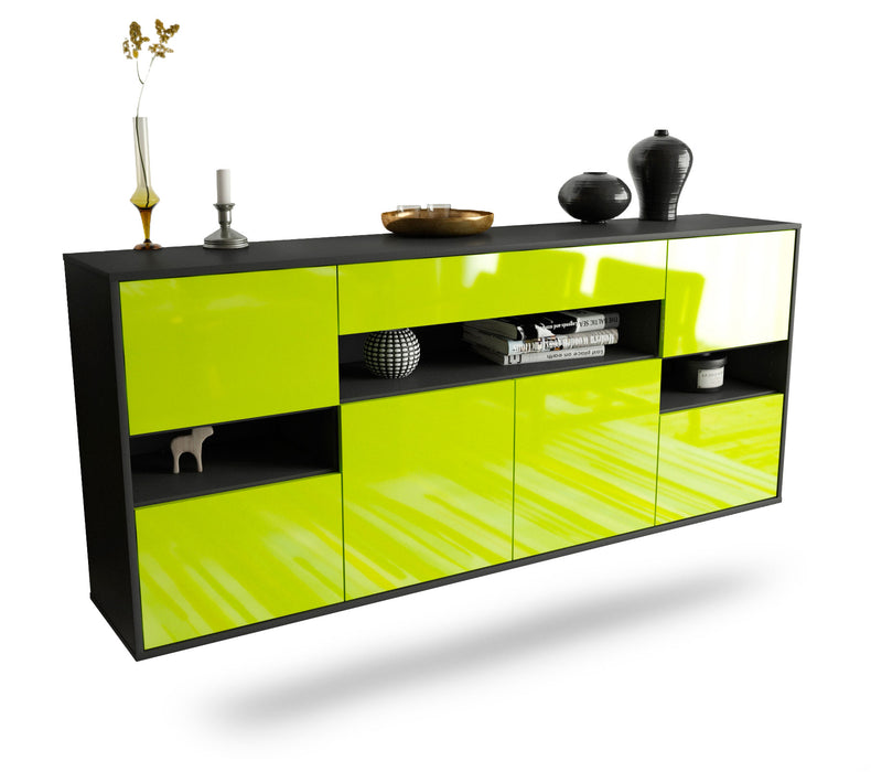 Sideboard Downey, Grün, hängend (180x79x35cm)