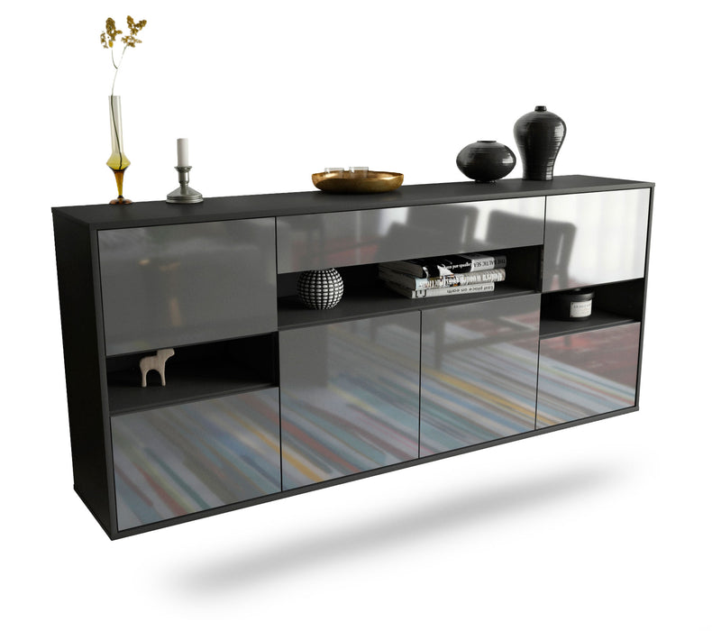 Sideboard Downey, Grau, hängend (180x79x35cm)