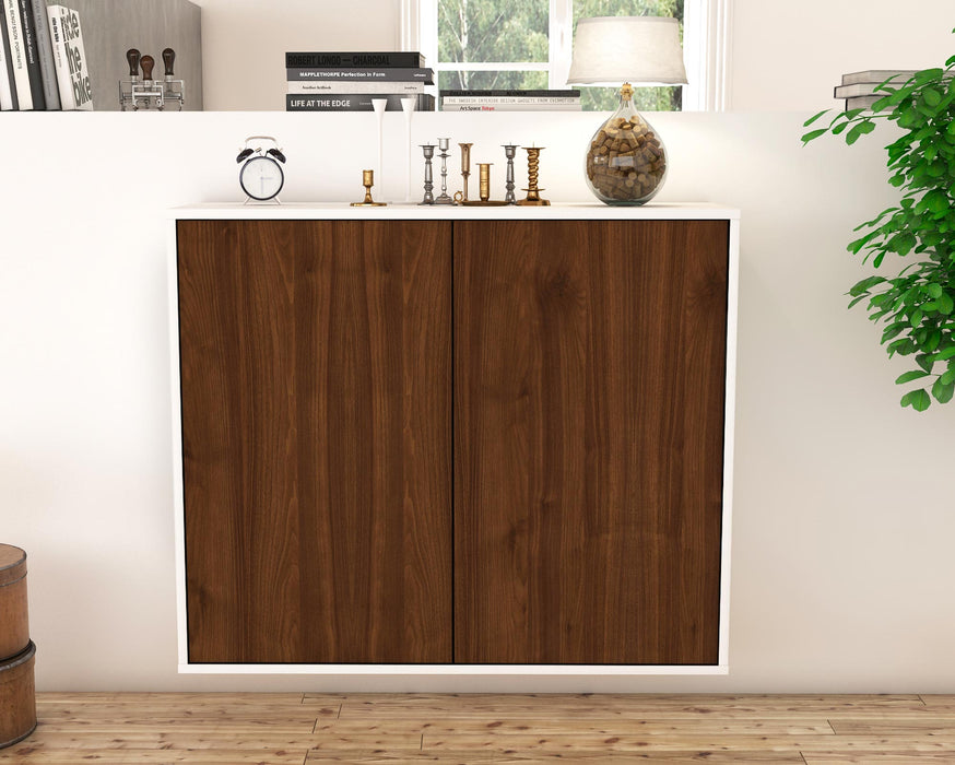 Sideboard Hialeah, Walnuss, hängend (92x79x35cm)