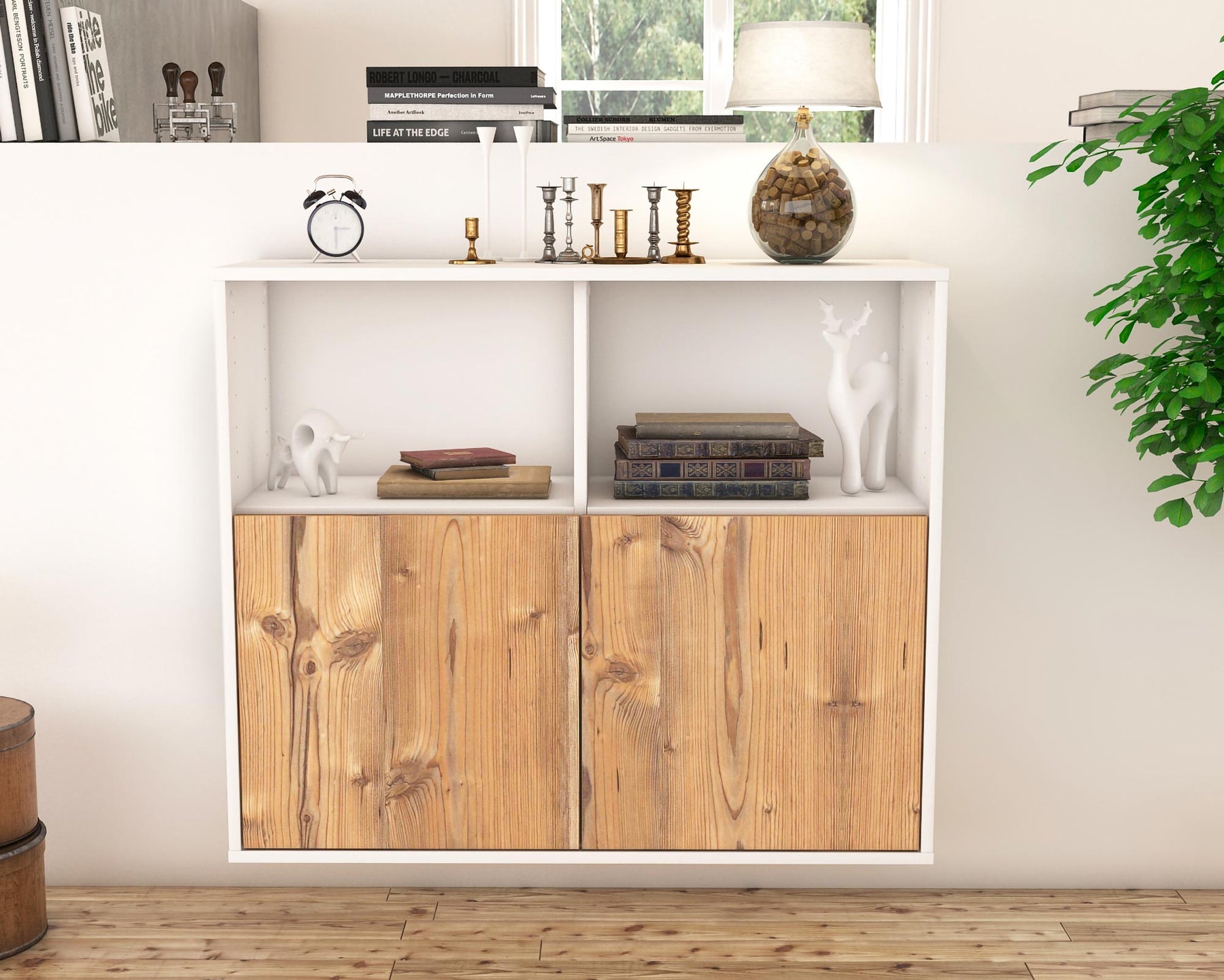 Sideboard Rochester, Pinie, hängend (92x79x35cm)