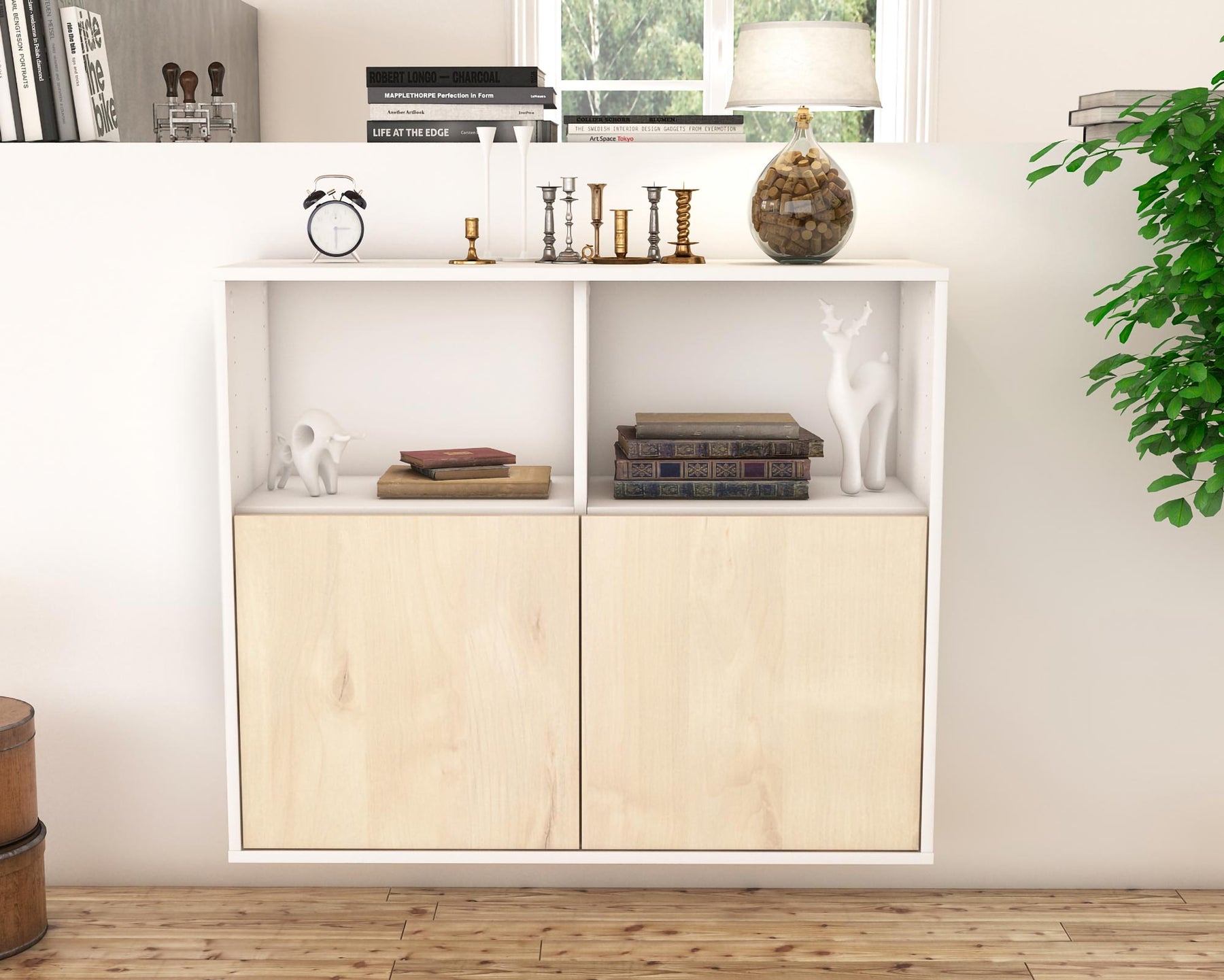 Sideboard Rochester, Zeder, hängend (92x79x35cm)