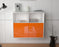 Sideboard Rochester, Orange, hängend (92x79x35cm)