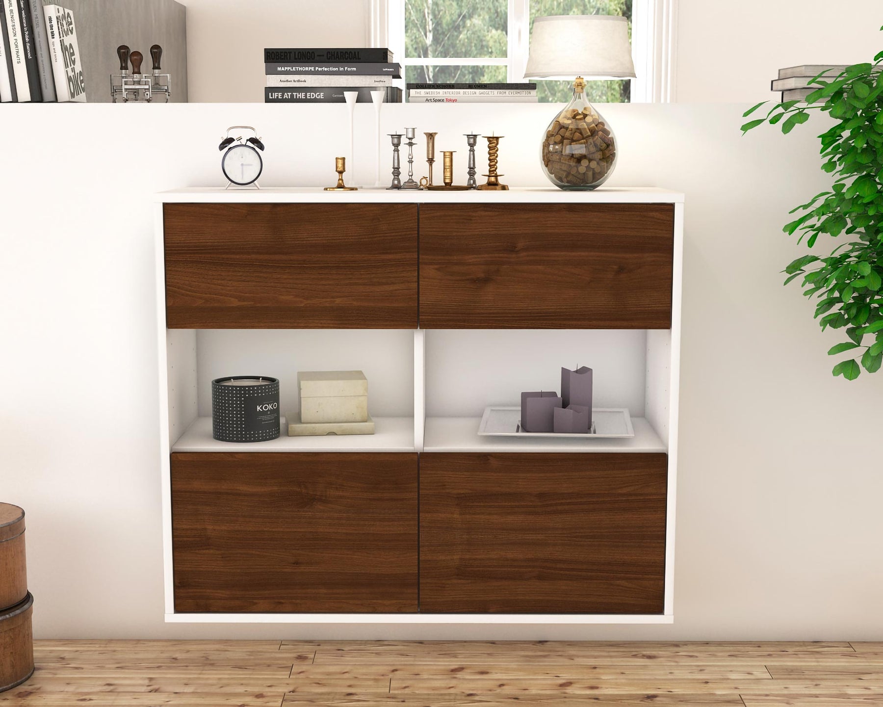 Sideboard Richmond, Walnuss, hängend (92x79x35cm)