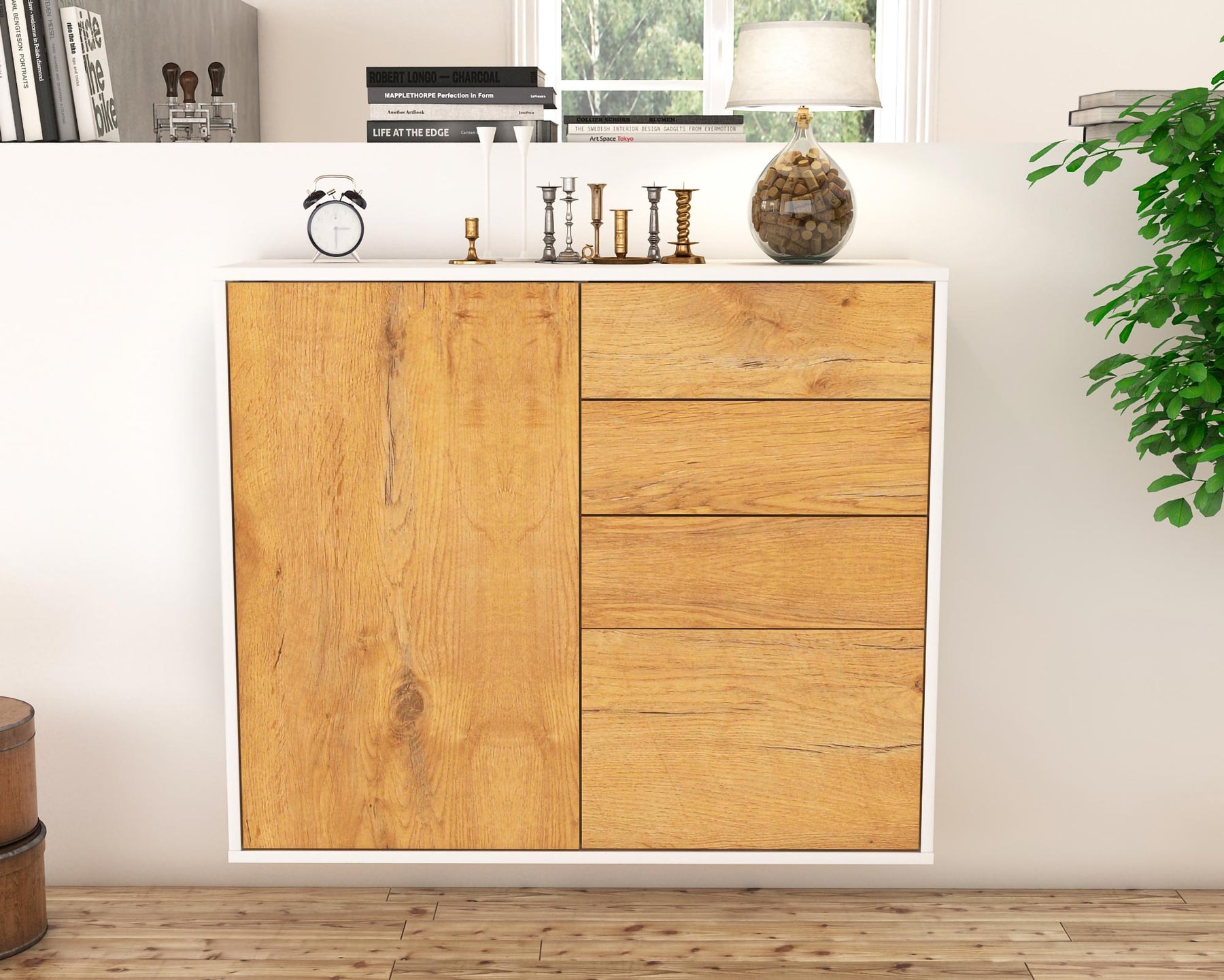 Sideboard Tacoma, Eiche, hängend (92x79x35cm)