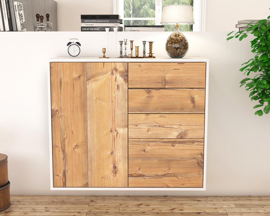 Sideboard Tacoma, Pinie, hängend (92x79x35cm)