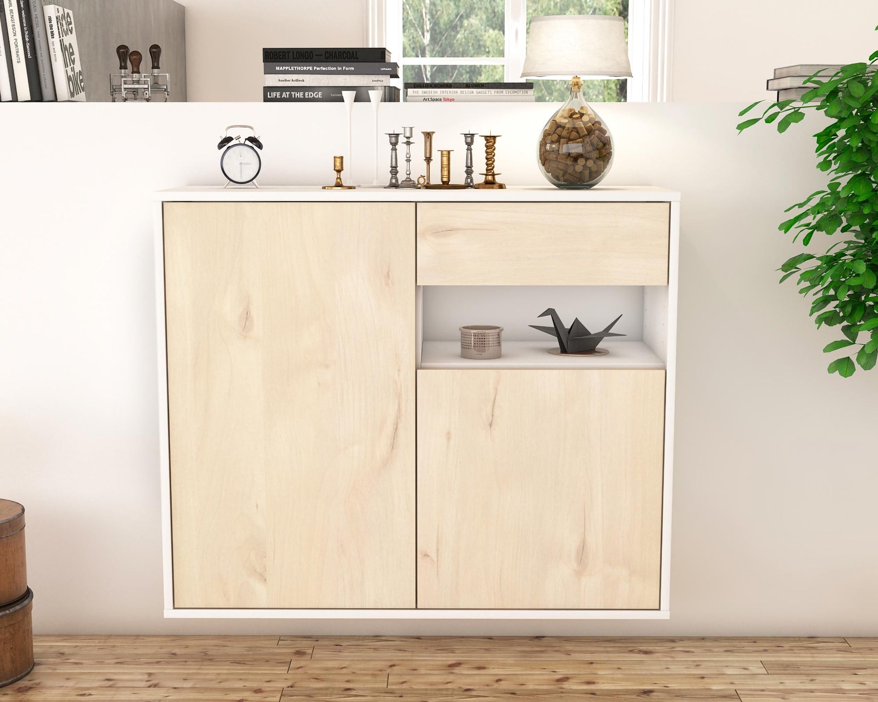 Sideboard Augusta, Zeder, hängend (92x79x35cm)