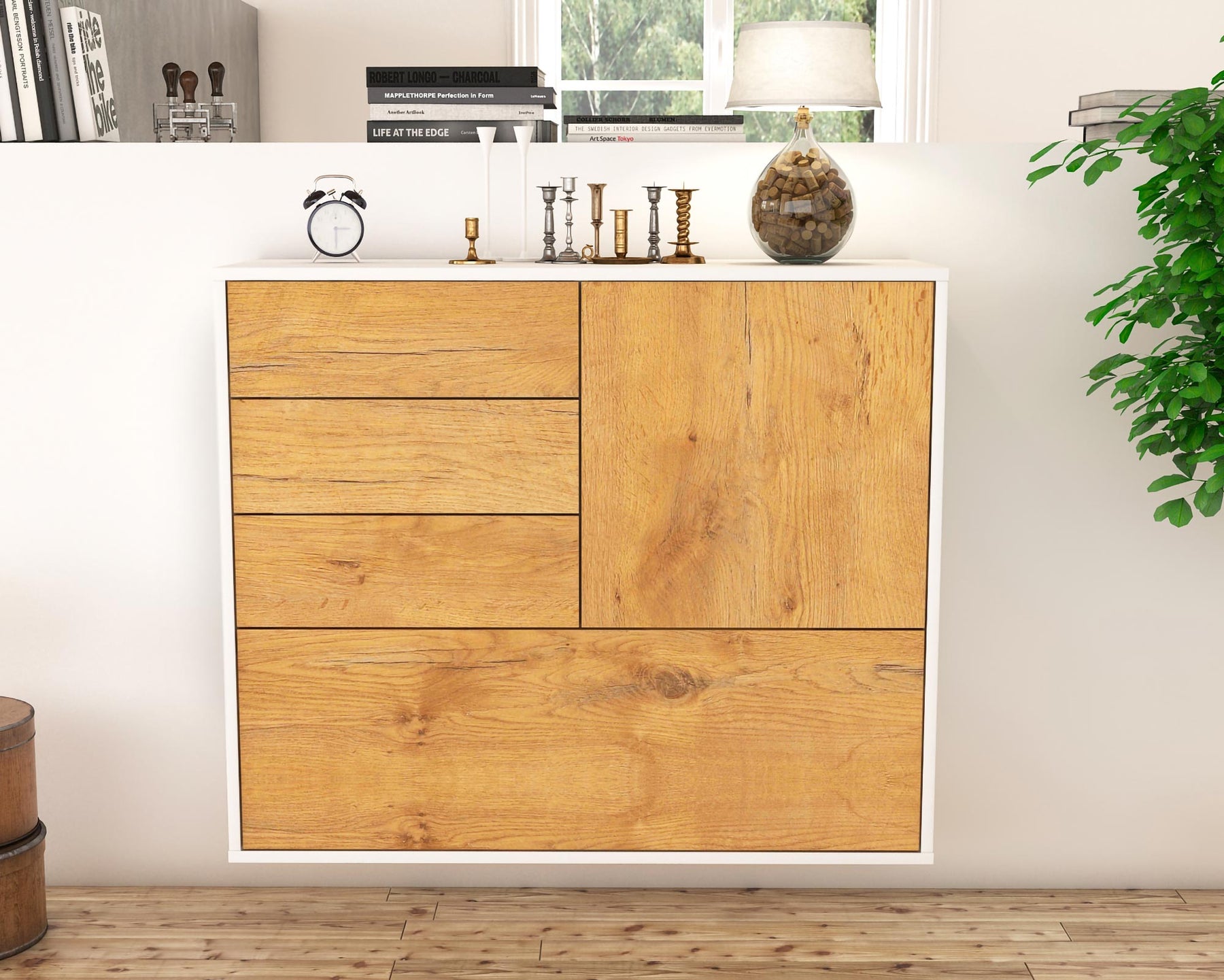 Sideboard Fontana, Eiche, hängend (92x79x35cm)