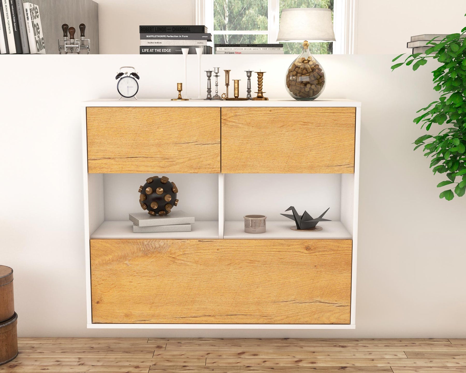 Sideboard Newport News, Eiche, hängend (92x79x35cm)